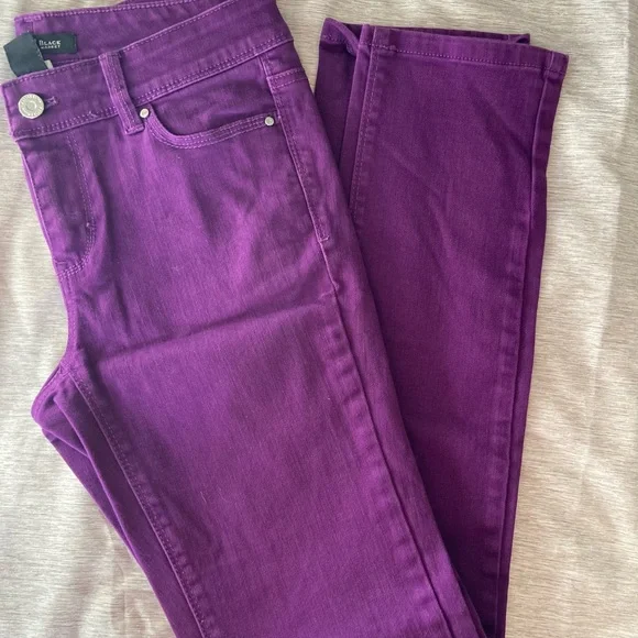White House Black Market Violet Slim Leg Pants - Picture 5 of 5